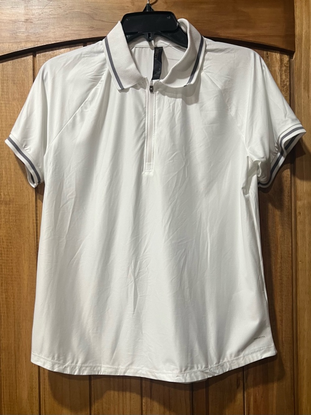 🎈Golf Season! Mondetta White 1/4 Zip Short Sleeved Polo